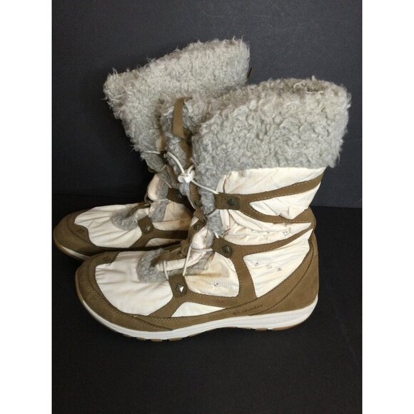 Columbia Womens Winter Boots Size 10 Omni-Shield Warm Sherpa Trim - Picture 8 of 11